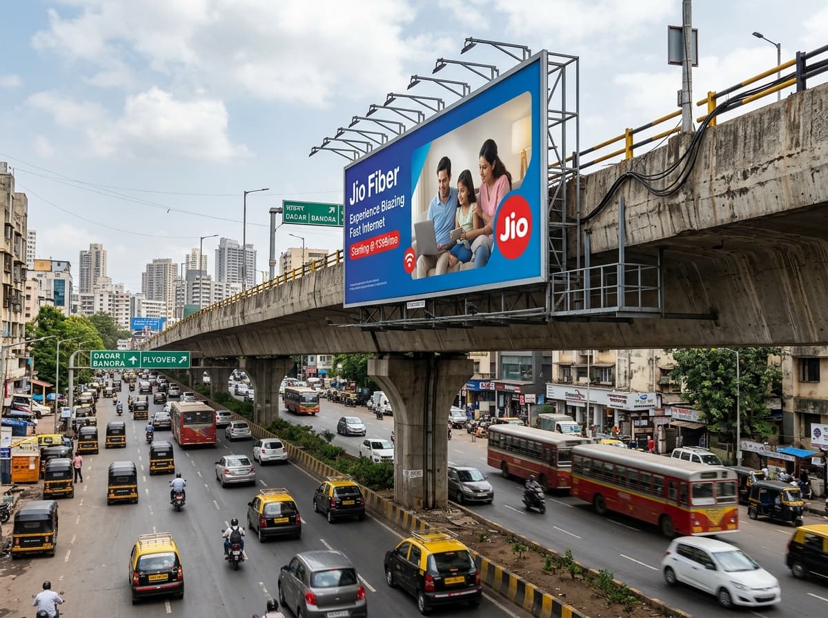Waghbil Flyover High-Dwell Roadside Hoarding