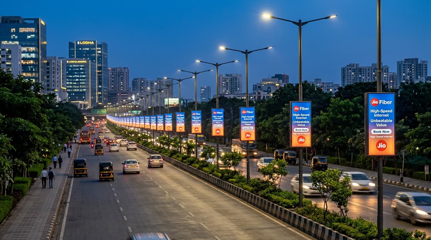 Street Light Pole Kiosk Advertising in Mumbai & Thane in Mumbai